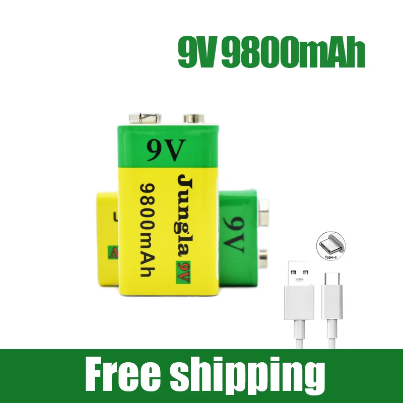100%Original 9V USB Rechargeable Li-Ion Battery 9V 9.8Ah Is Suitable for Camera and Other Series of Electronic Products+USB Line
100%Original 9V USB Rechargeable Li-Ion Battery 9V 9.8Ah Is Suitable for Camera and Other Series of Electronic Products+USB Line