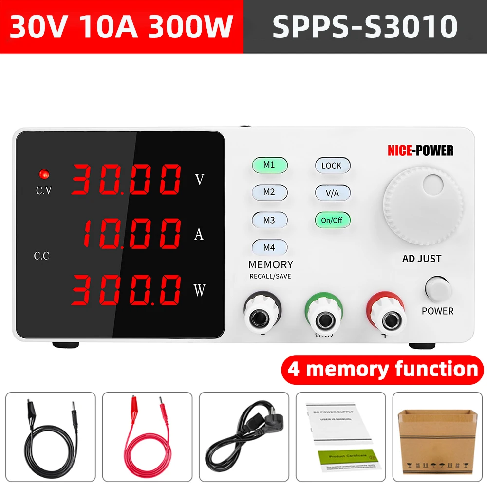 Nicepower Programmable Memory Function DC Laboratory Power Supply Adjustable Voltage Regulator Stabilizer Switching Source Power
Nicepower Programmable Memory Function DC Laboratory Power Supply Adjustable Voltage Regulator Stabilizer Switching Source Power