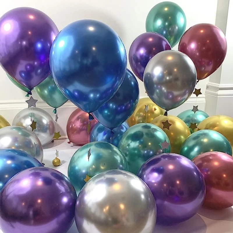 50pcs Metal Balloon Set Wedding Decoration Wedding Room Layout Birthday Festival Single Party Atmosphere 10 Inch Latex Balloons
50pcs Metal Balloon Set Wedding Decoration Wedding Room Layout Birthday Festival Single Party Atmosphere 10 Inch Latex Balloons