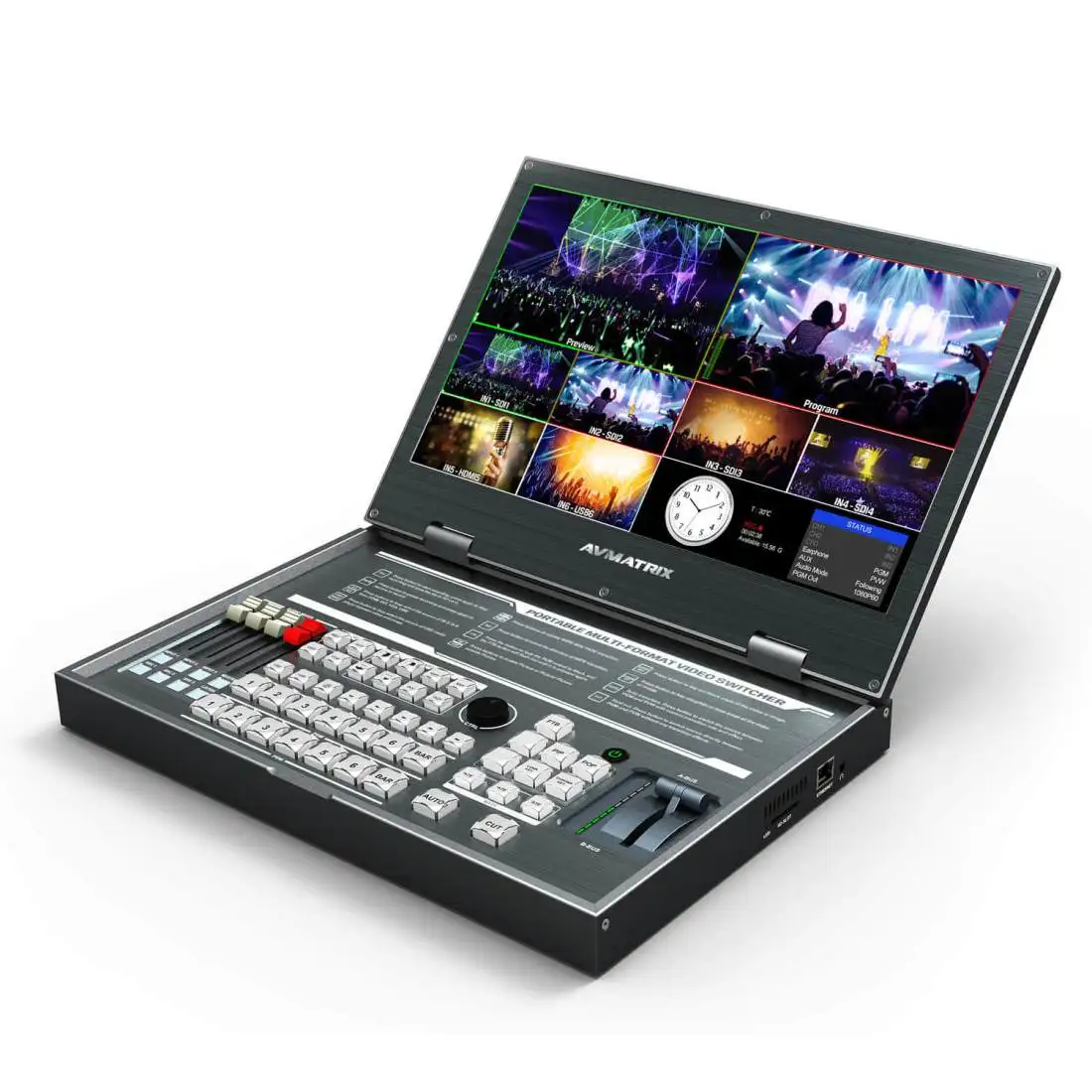 Lilliput AVMatrix PVS0615 6 Channel Multi-format Video Switcher 15.6 inch FHD HDM SDI Video Mixer Switcher Live Streaming
Lilliput AVMatrix PVS0615 6 Channel Multi-format Video Switcher 15.6 inch FHD HDM SDI Video Mixer Switcher Live Streaming