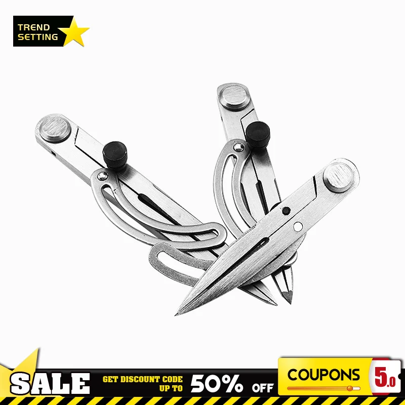 Adjustable Spacing Compass DIY Leather Craft Rotating Scriber Tool Edge Creaser Stitch Wing Divider Cross Line Compasses
Adjustable Spacing Compass DIY Leather Craft Rotating Scriber Tool Edge Creaser Stitch Wing Divider Cross Line Compasses