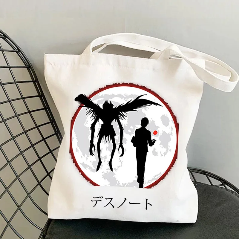 Холщовая многоразовая сумка для покупок с аниме «DEATH NOTE», Экологически чистая Повседневная сумочка в стиле Харадзюку, переносной мешок на п...
Холщовая многоразовая сумка для покупок с аниме «DEATH NOTE», Экологически чистая Повседневная сумочка в стиле Харадзюку, переносной мешок на п...