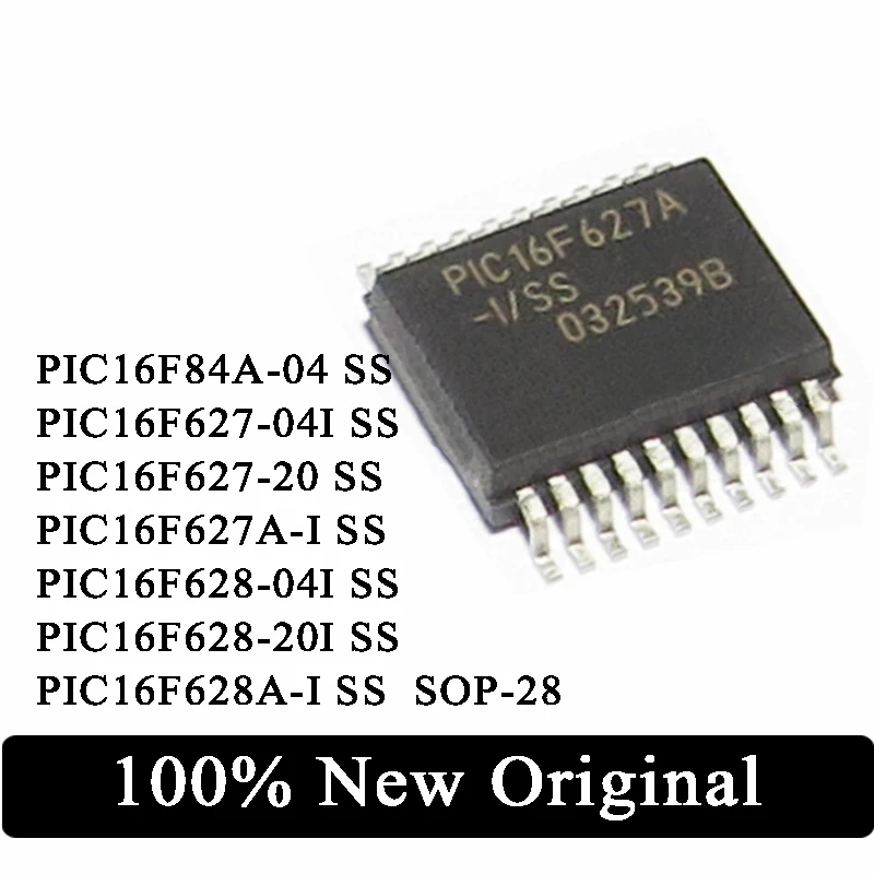 10Pc PIC16F84A-04 PIC16F627-04I PIC16F627-20 PIC16F627A-I PIC16F628-04I PIC16F628-20I PIC16F628A-I SS 16F84A SOP-28 IC Chip
10Pc PIC16F84A-04 PIC16F627-04I PIC16F627-20 PIC16F627A-I PIC16F628-04I PIC16F628-20I PIC16F628A-I SS 16F84A SOP-28 IC Chip