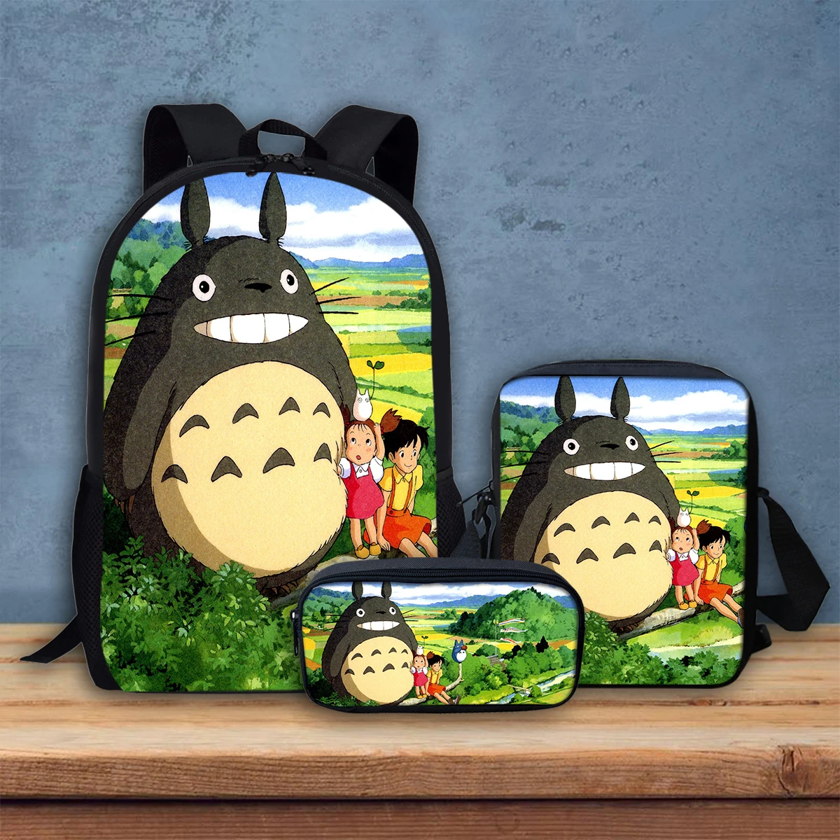 My Neighbor Totoro Backpacks Back To School Lovely Cartoon Durable Pencil Cases Fashion Style Brand Designers Mochila 3 Pcs/Set
My Neighbor Totoro Backpacks Back To School Lovely Cartoon Durable Pencil Cases Fashion Style Brand Designers Mochila 3 Pcs/Set