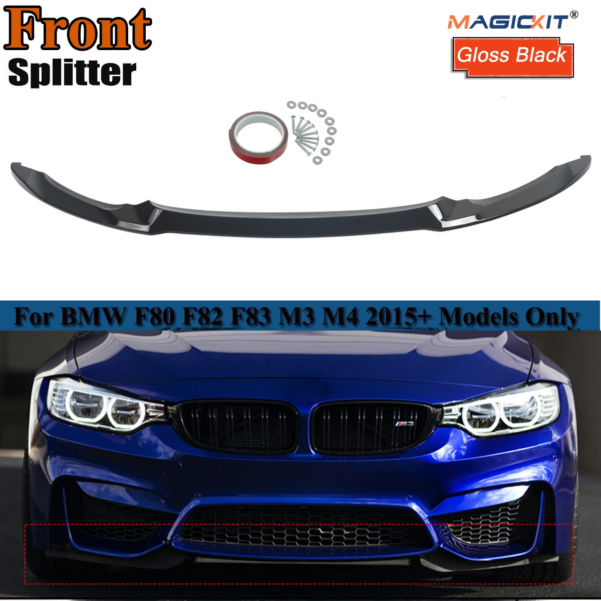 Front Bumper Spoiler Cover Lip For BMW F80 M3 F82 F83 M4 2015-2020 CS Style Diffuser Protector Guard
Front Bumper Spoiler Cover Lip For BMW F80 M3 F82 F83 M4 2015-2020 CS Style Diffuser Protector Guard