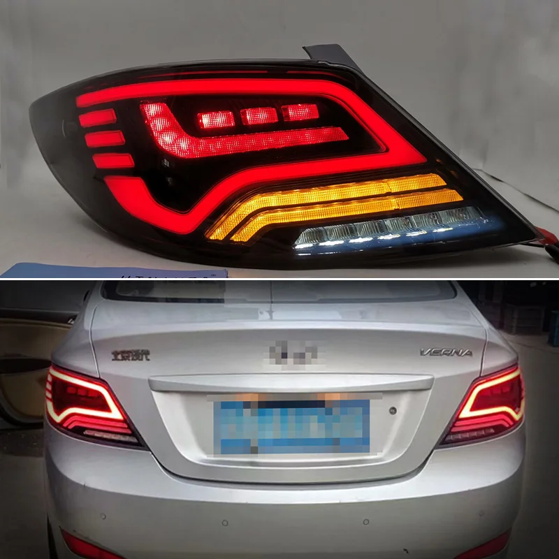 Rear Running Lamp + Brake + Reverse + Dynamic Turn Signal Car LED Tail Light Taillight For Hyundai Solaris Accent 2012 - 2016
Rear Running Lamp + Brake + Reverse + Dynamic Turn Signal Car LED Tail Light Taillight For Hyundai Solaris Accent 2012 - 2016