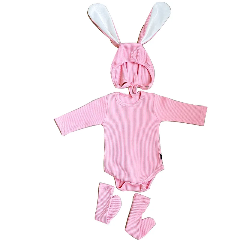 Spring Autumn Newborn Clothes Infant Costume Cartoon Bunny Baby Hoodie Outfits Rompers Cotton Baby Rompers 0-24 Months 3PCS
Spring Autumn Newborn Clothes Infant Costume Cartoon Bunny Baby Hoodie Outfits Rompers Cotton Baby Rompers 0-24 Months 3PCS