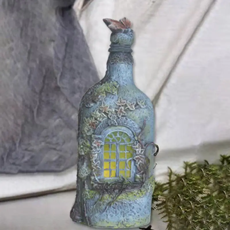 Mini Castle Figurine Wine Bottle Shape Sculpture Reusable Yard Art Resin Figurine Decorations For Home Yard Lawn Patio Porch
Mini Castle Figurine Wine Bottle Shape Sculpture Reusable Yard Art Resin Figurine Decorations For Home Yard Lawn Patio Porch