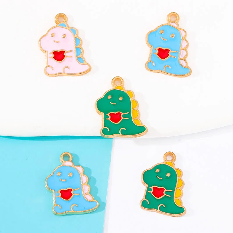 20pcs Green Enamel Drop Oil Alloy Cute Dinosaur Pendant 12*17mm Ornament DIY Bracelet Necklace Earring Pendant Charm For Jewelry
20pcs Green Enamel Drop Oil Alloy Cute Dinosaur Pendant 12*17mm Ornament DIY Bracelet Necklace Earring Pendant Charm For Jewelry