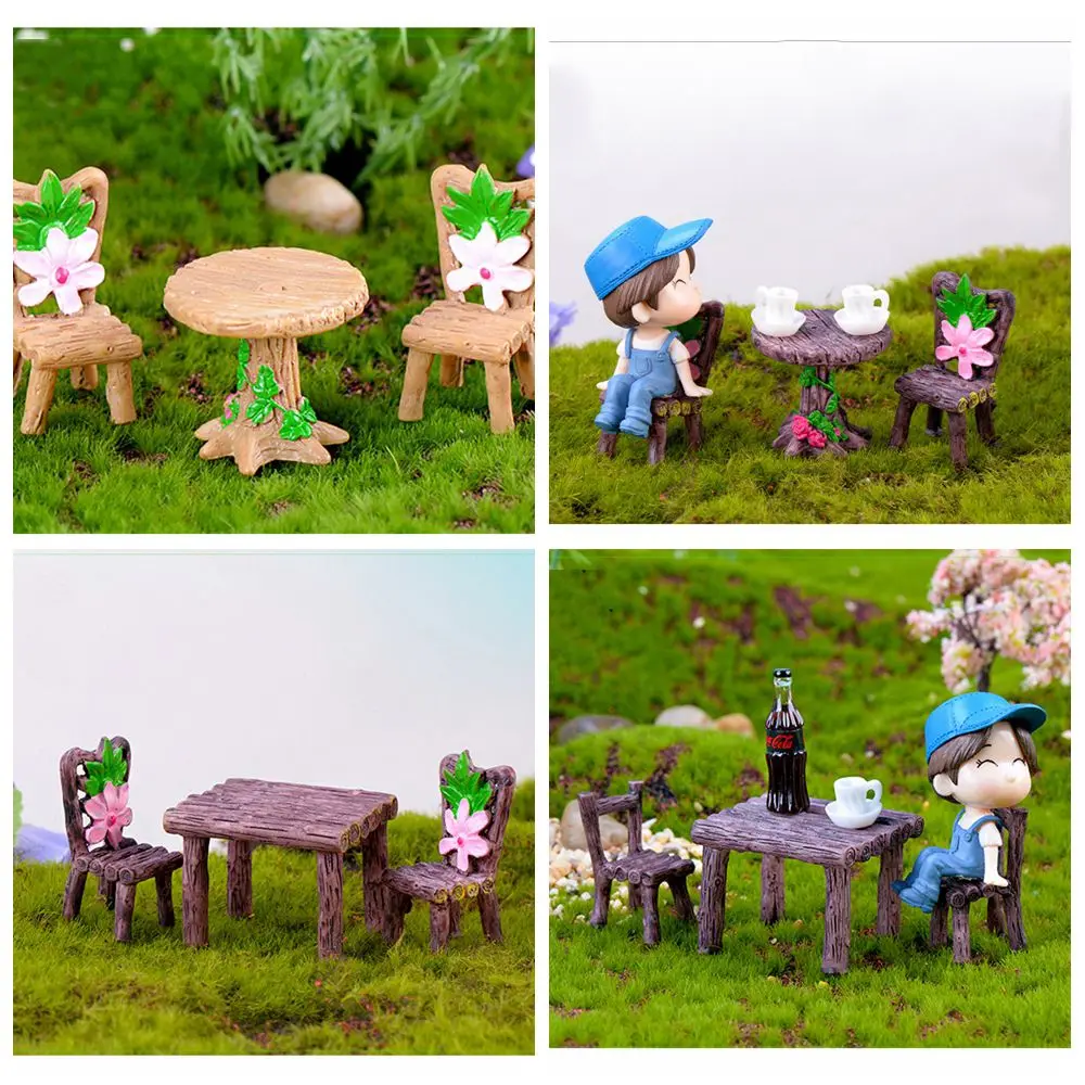 Mini Miniature Garden Furniture Ornament Micro Landscape Table and Chairs Dollhouse Accessories Home Decor Kids Favors
Mini Miniature Garden Furniture Ornament Micro Landscape Table and Chairs Dollhouse Accessories Home Decor Kids Favors