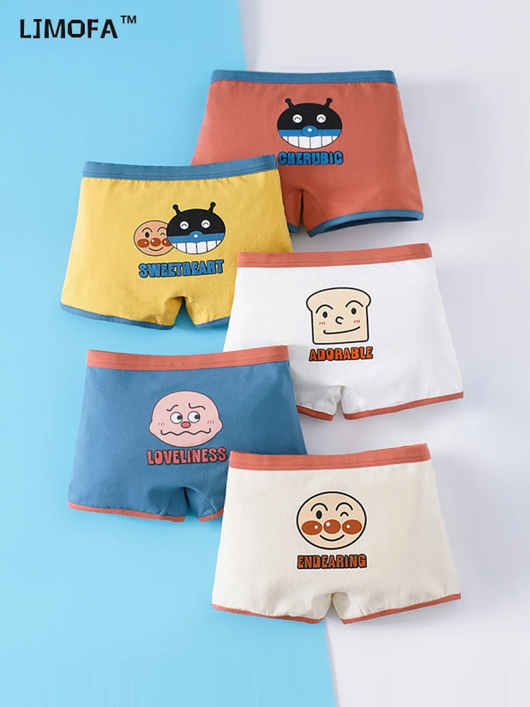 LJMOFA 5 Pcs 3-12T Children's Underwear Kids Cartoon Shorts Soft Cotton Underpants Boys Teenage Panties Retro Trend B167
LJMOFA 5 Pcs 3-12T Children's Underwear Kids Cartoon Shorts Soft Cotton Underpants Boys Teenage Panties Retro Trend B167