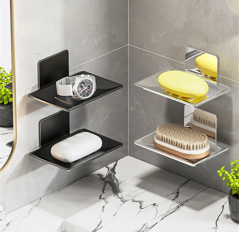 Soap Sponge Dish Soap Rack Shower Soap Holder No Drilling Wall Mounted Soap Holder Bathroom Organizer Bathroom Shelf
Soap Sponge Dish Soap Rack Shower Soap Holder No Drilling Wall Mounted Soap Holder Bathroom Organizer Bathroom Shelf