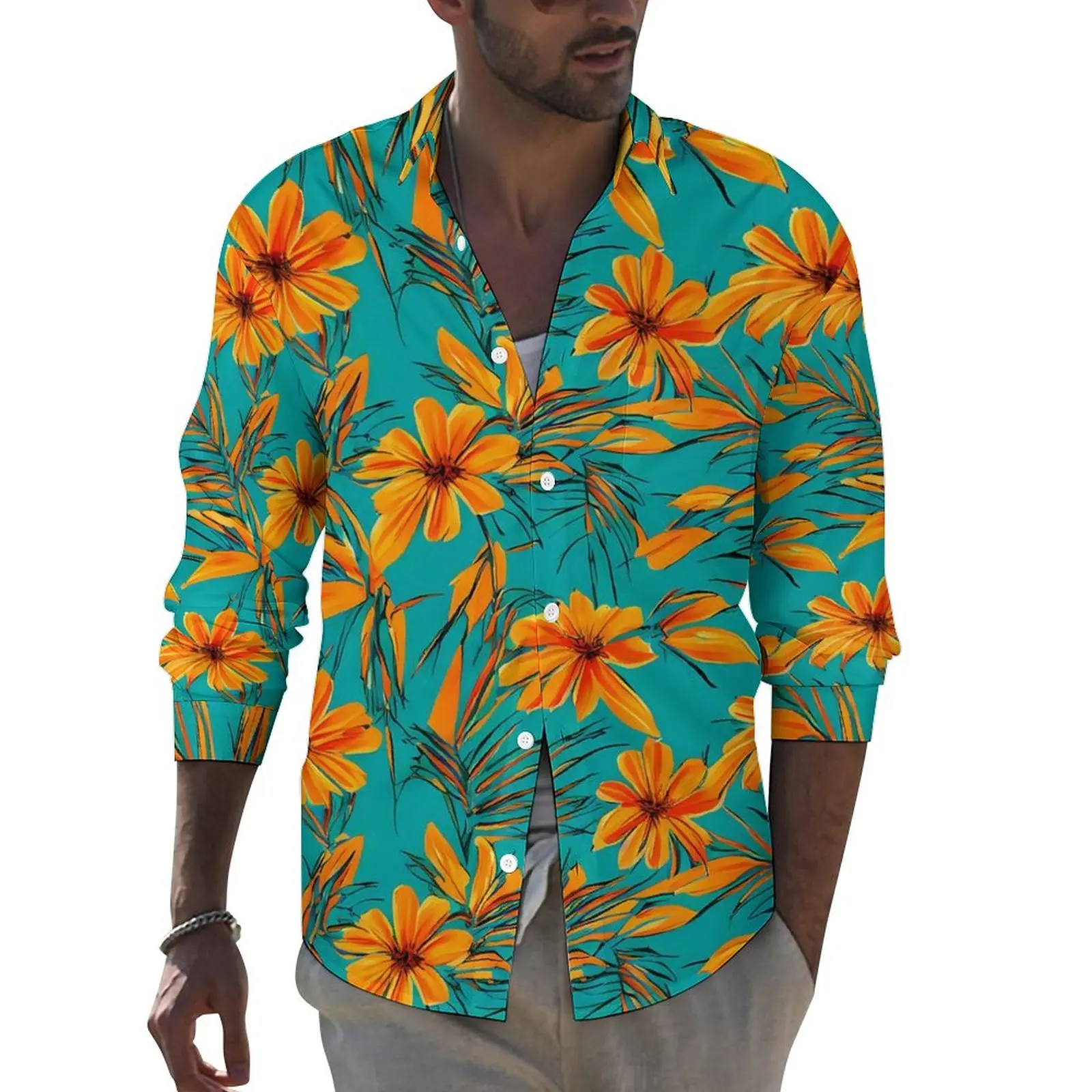 Tropical Print Shirt Autumn Orange Flowers Casual Shirts Mens Loose Blouses Long Sleeve Graphic Aesthetic Tops Plus Size 4XL
Tropical Print Shirt Autumn Orange Flowers Casual Shirts Mens Loose Blouses Long Sleeve Graphic Aesthetic Tops Plus Size 4XL