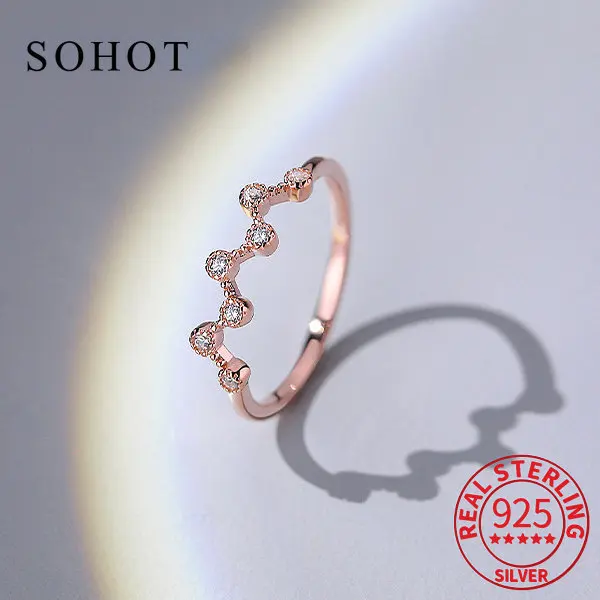 Real 925 Sterling Silver Zircon Wave Adjustable Ring For Women Party Cute Fine Jewelry Minimalist Accessories
Real 925 Sterling Silver Zircon Wave Adjustable Ring For Women Party Cute Fine Jewelry Minimalist Accessories