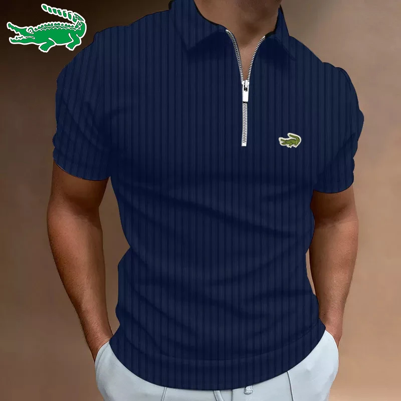 Cartelo crocodile Spring summer new men's large striped polo shirt business casual printed cotton blended T-shirt
Cartelo crocodile Spring summer new men's large striped polo shirt business casual printed cotton blended T-shirt