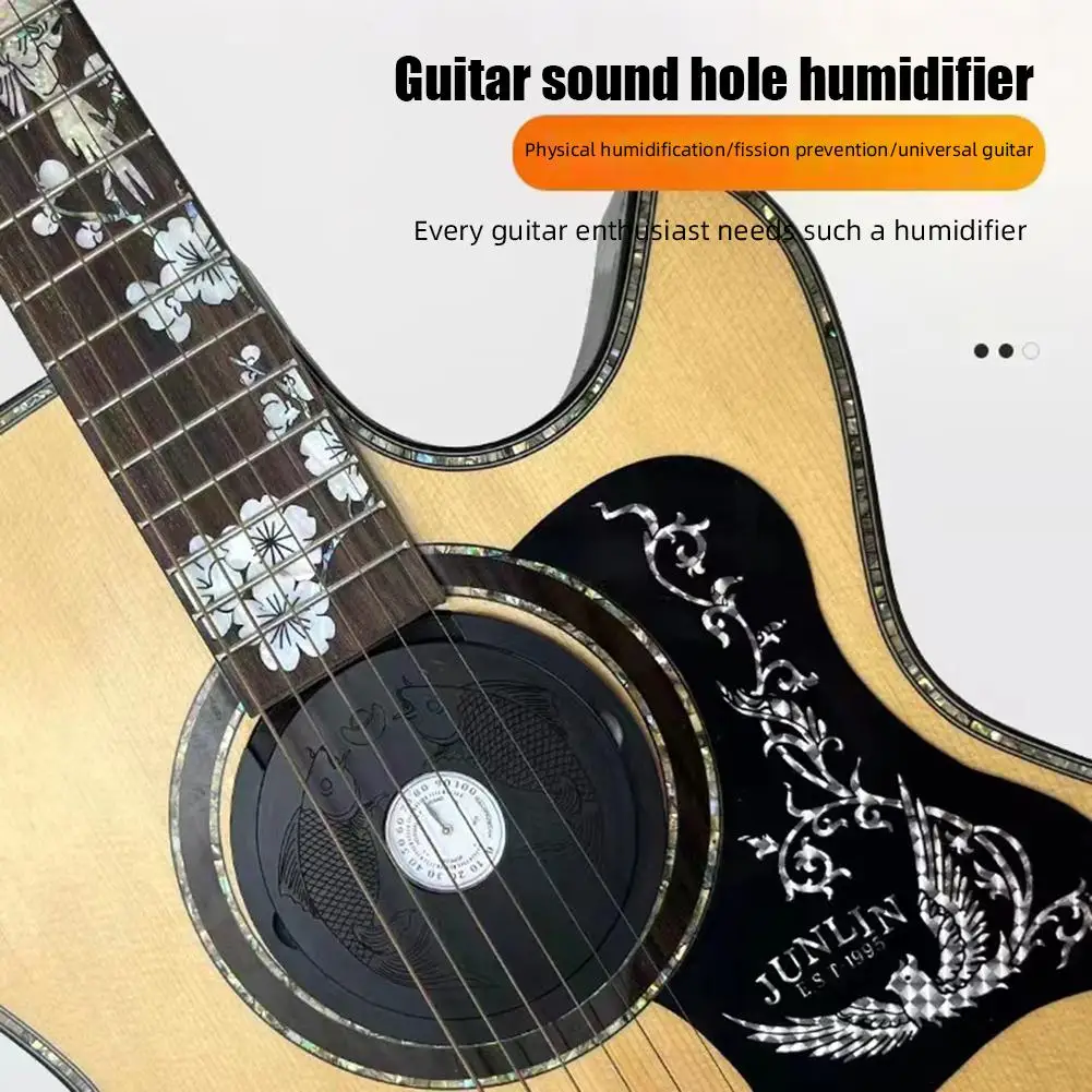 Guitar Humidifier With Hygrometer Folk Acoustic Guitar Sound Hole Cover Humidifier Moisture Reservoir Dehumidifier
Guitar Humidifier With Hygrometer Folk Acoustic Guitar Sound Hole Cover Humidifier Moisture Reservoir Dehumidifier