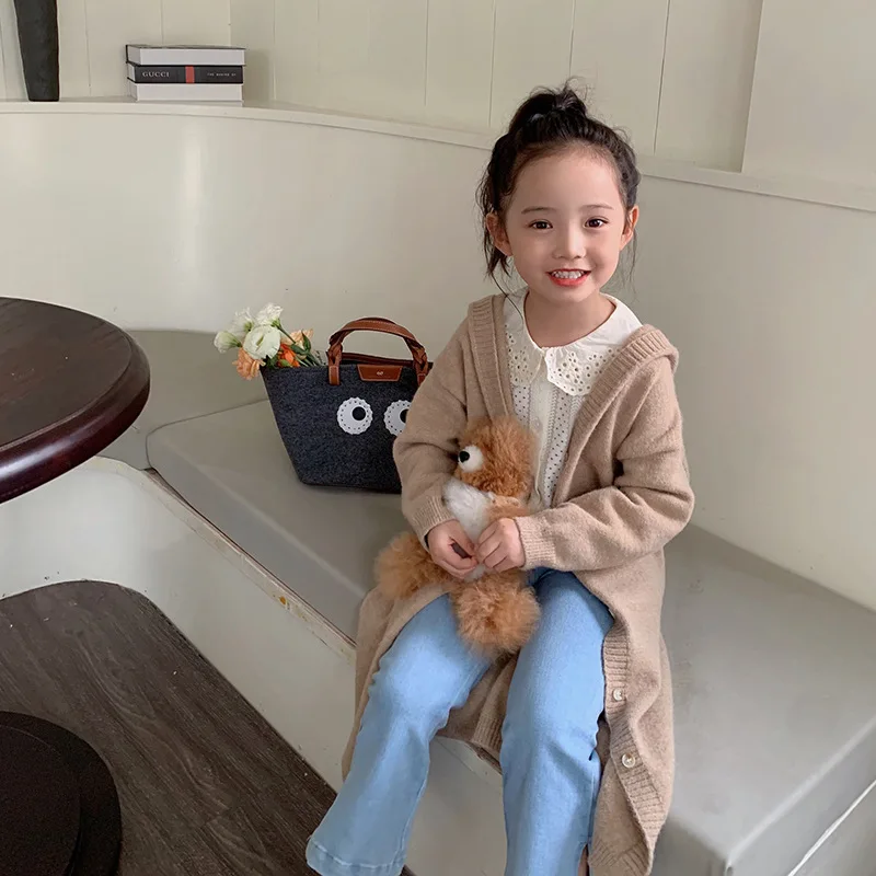 Girl Long Cardigan Knitted Sweater Girls Sweater O-Neck Single Breasted Solid Knitted Sweater Cardigan Winter Baby Girl Clothes
Girl Long Cardigan Knitted Sweater Girls Sweater O-Neck Single Breasted Solid Knitted Sweater Cardigan Winter Baby Girl Clothes