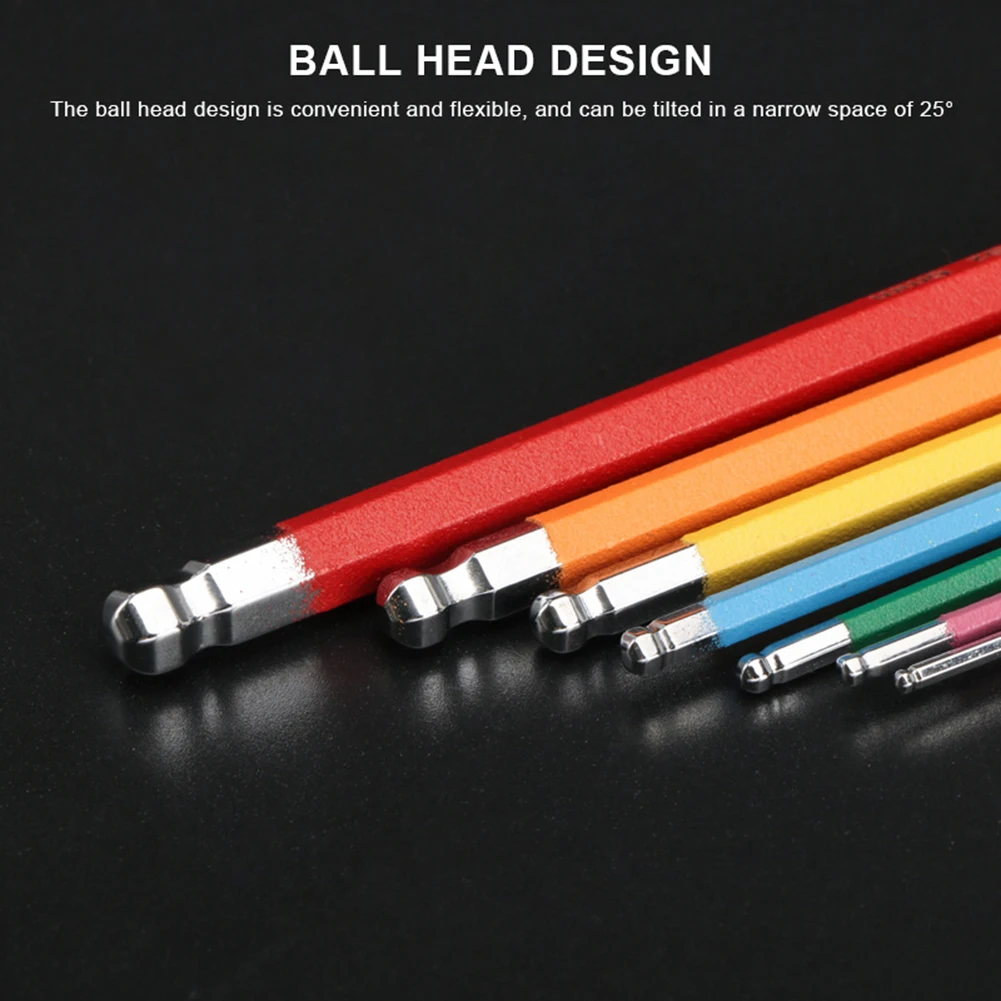 Professional L-Shaped Bicycle Hex Wrench Set 1.5 2 2.5 3 4 5 6mm Sizes Bike Repair Tools Color Hex Key 7-piece Set Repair Tool
Professional L-Shaped Bicycle Hex Wrench Set 1.5 2 2.5 3 4 5 6mm Sizes Bike Repair Tools Color Hex Key 7-piece Set Repair Tool
