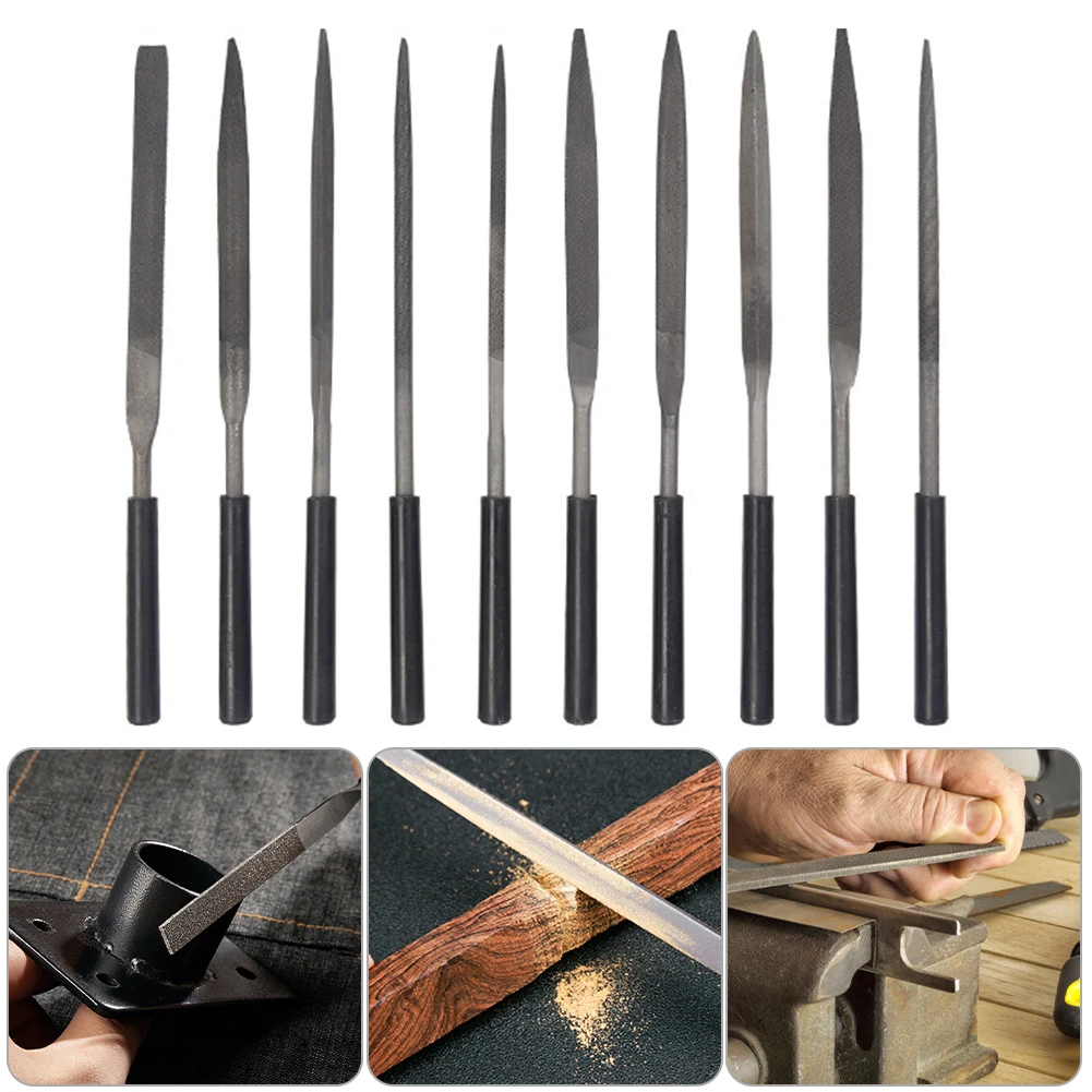5Pcs/10Pcs Metal File Rasp Set High Hardness Alloy File 3*140mm 5*180mm Comfortable Grip Includi Flat Triangle Half-Round Square
5Pcs/10Pcs Metal File Rasp Set High Hardness Alloy File 3*140mm 5*180mm Comfortable Grip Includi Flat Triangle Half-Round Square