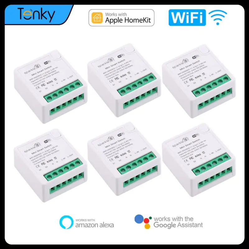 Умный модуль переключателя HomeKit 16 А с поддержкой Wi-Fi, двухсторонние выключатели света для голосового управления Siri, работает с Alexa Google Home
Умный модуль переключателя HomeKit 16 А с поддержкой Wi-Fi, двухсторонние выключатели света для голосового управления Siri, работает с Alexa Google Home