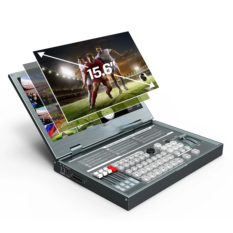 15.6 inch Full HD Audio Visual Equipment 6 Channel Portable Video Switcher Mixer with Chroma Key and Luma Key
15.6 inch Full HD Audio Visual Equipment 6 Channel Portable Video Switcher Mixer with Chroma Key and Luma Key