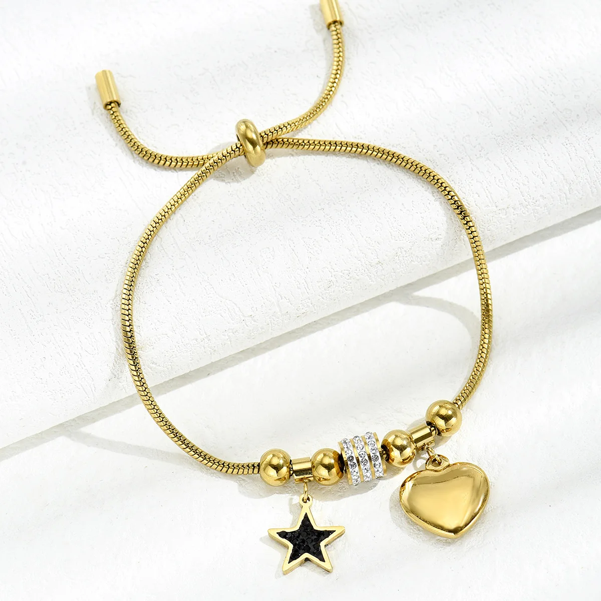 Stainless Steel New Five-pointed Star Love exquisite Bracelet Prsonality Temperament for Women Charm Jewelry Gift
Stainless Steel New Five-pointed Star Love exquisite Bracelet Prsonality Temperament for Women Charm Jewelry Gift