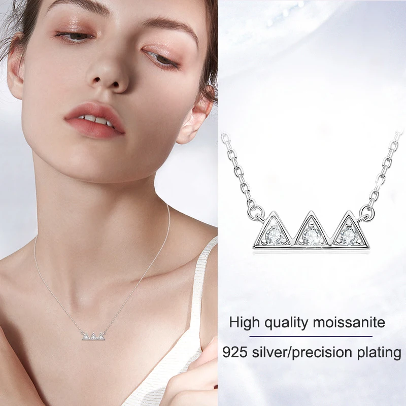 Kirin Palace 2.5mm 3 Stones D Color Moissanite Pendant Necklace for Women Original 925 Sterling Silver Birthday Jewelry Gift 
Kirin Palace 2.5mm 3 Stones D Color Moissanite Pendant Necklace for Women Original 925 Sterling Silver Birthday Jewelry Gift