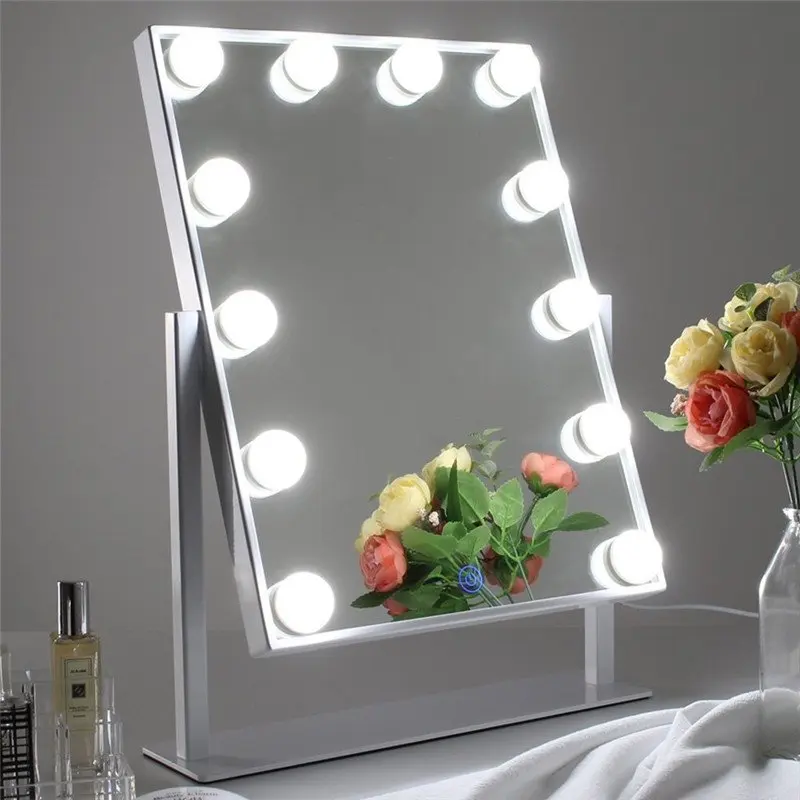 Homfa Illuminated Makeup Mirror in Hollywood Style with 12 Dimmable LEDs and Touch Screen(3 Kinds of Cool Light/Warm/Natural)
Homfa Illuminated Makeup Mirror in Hollywood Style with 12 Dimmable LEDs and Touch Screen(3 Kinds of Cool Light/Warm/Natural)