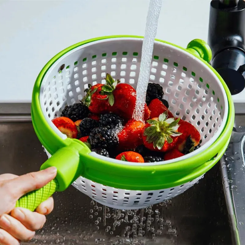 Colander Drainer Basket Vegetable Fruit Water Drainer Basket Spinner Non-Scratch Spinning Water Drainer Basket Kitchen Strainer
Colander Drainer Basket Vegetable Fruit Water Drainer Basket Spinner Non-Scratch Spinning Water Drainer Basket Kitchen Strainer