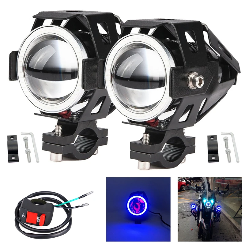 2 Pcs Motorcycle Headlight Angel Eyes Headlight DRL spotlights auxiliary bright LED bicycle lamp accessories car work Fog light
2 Pcs Motorcycle Headlight Angel Eyes Headlight DRL spotlights auxiliary bright LED bicycle lamp accessories car work Fog light