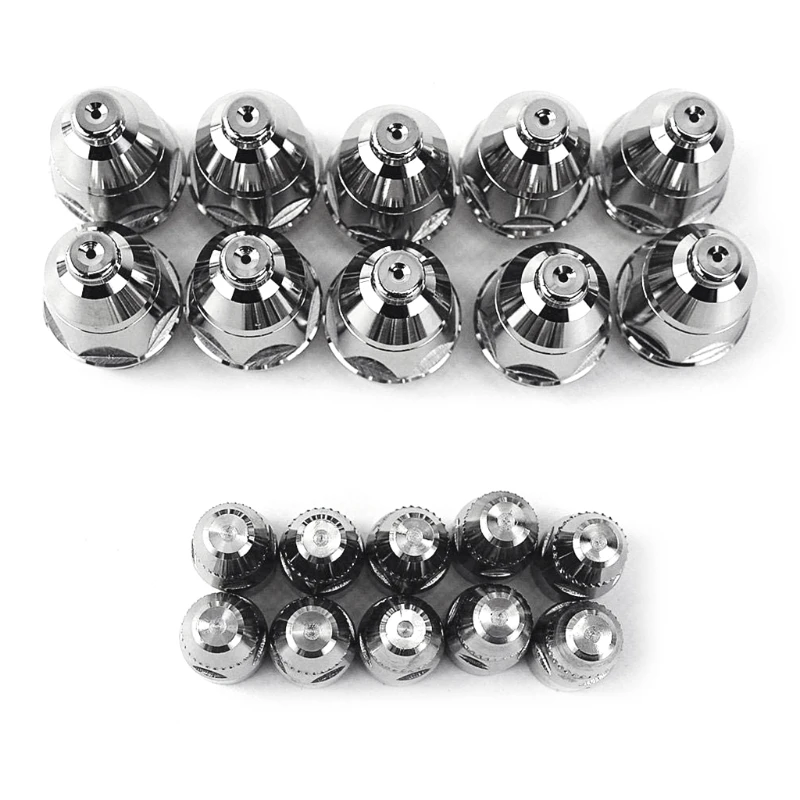 20 Pieces P80 Plasma Cutting Torch Electrode Nozzle 60A 1.1/1.3/1.5/1.7mm for Processing of Metal Materials Practical
20 Pieces P80 Plasma Cutting Torch Electrode Nozzle 60A 1.1/1.3/1.5/1.7mm for Processing of Metal Materials Practical