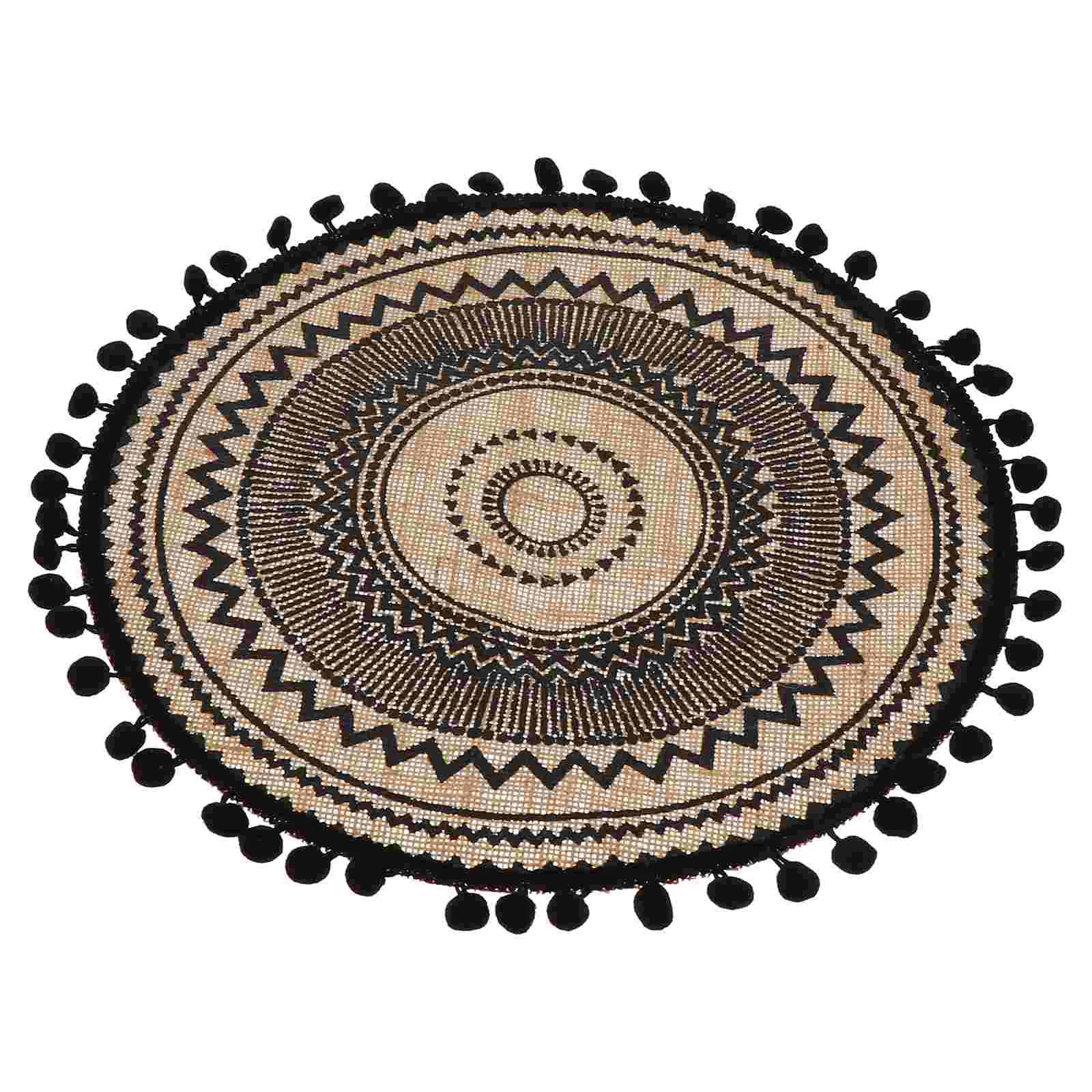 Cotton Linen Decorative Cushion Wedding Table Decor Round Burlap Placemats Props Retro Placemats Numb Natural Wicker Coasters
Cotton Linen Decorative Cushion Wedding Table Decor Round Burlap Placemats Props Retro Placemats Numb Natural Wicker Coasters
