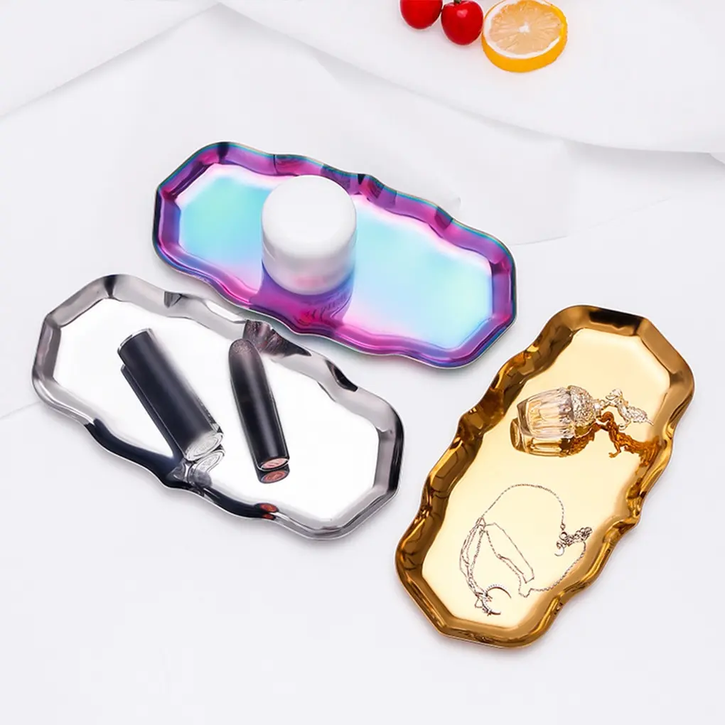 Nordic Style Gold Dining Plate Stainless Steel Dessert Nut Fruit Cake Tray Snack Jewelry Necklace Plate Western Steak Kitchen
Nordic Style Gold Dining Plate Stainless Steel Dessert Nut Fruit Cake Tray Snack Jewelry Necklace Plate Western Steak Kitchen