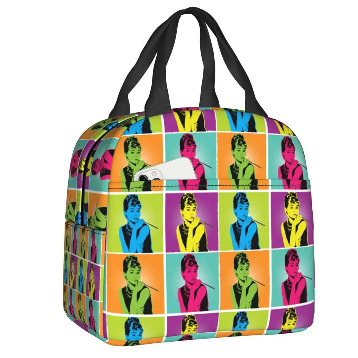 Miss Audrey Hepburn Lunch Bag Cooler Thermal Insulated Lunch Box for Women Children Work School Food Picnic Tote Container
Miss Audrey Hepburn Lunch Bag Cooler Thermal Insulated Lunch Box for Women Children Work School Food Picnic Tote Container