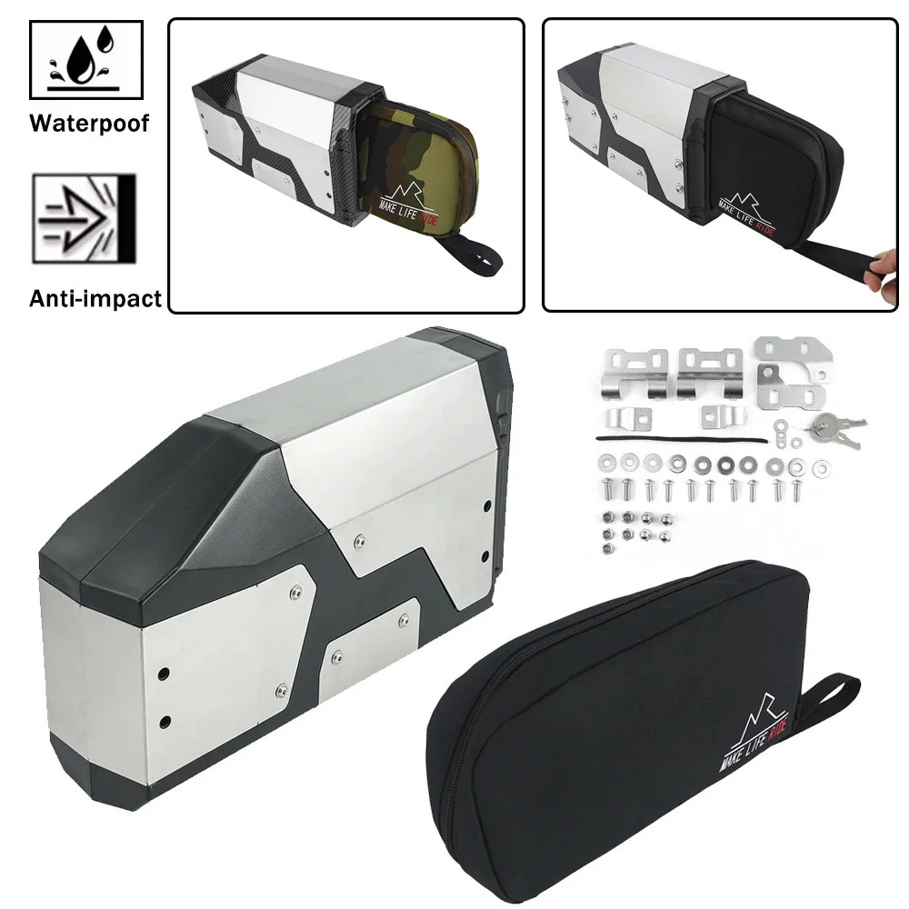 Motorcycle Aluminum 4.2L Left Side Box Cases Toolbox Inner Bag For BMW R1200GS R1250GS LC ADV 2013-2023 F850 F750 GS For TRK502X
Motorcycle Aluminum 4.2L Left Side Box Cases Toolbox Inner Bag For BMW R1200GS R1250GS LC ADV 2013-2023 F850 F750 GS For TRK502X