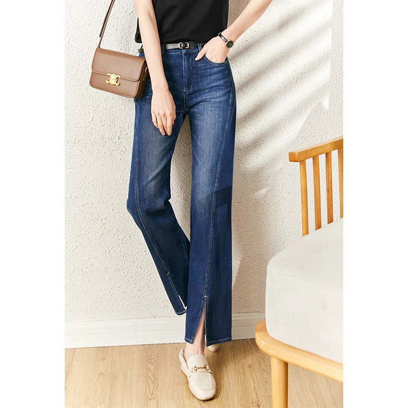 Flare Pants High Quality Women's Clothing 98% Cotton Full Length Split Spring/Autumn HIGH Waist High Street High Fashion
Flare Pants High Quality Women's Clothing 98% Cotton Full Length Split Spring/Autumn HIGH Waist High Street High Fashion