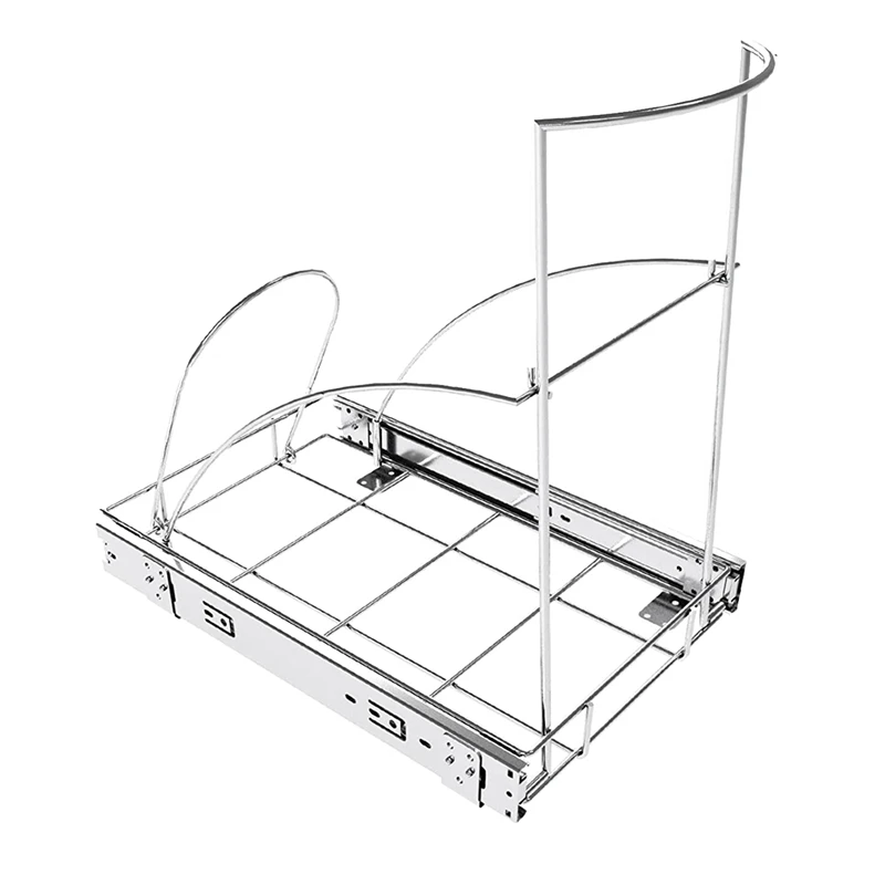 Under Sink Heavy Duty Trash Can Rack Roll-Out Sliding Adjustable Rack For Kitchen Trash Can
Under Sink Heavy Duty Trash Can Rack Roll-Out Sliding Adjustable Rack For Kitchen Trash Can