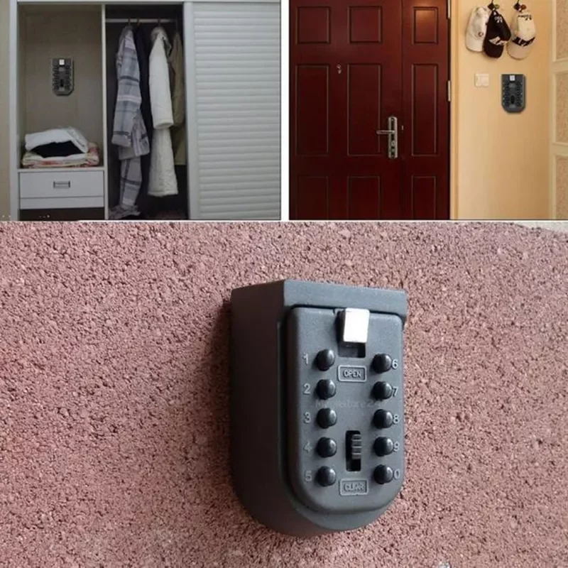 Black Security Key Locker Outdoor Combination Hide Key Safe Lock Box Storage Wall Mounted
Black Security Key Locker Outdoor Combination Hide Key Safe Lock Box Storage Wall Mounted