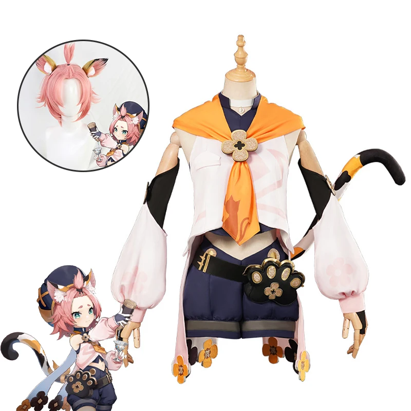Game Genshin Impact Diona Cosplay Costume Coordinates Wig Carnival Halloween ComiCon Uniform For Women
Game Genshin Impact Diona Cosplay Costume Coordinates Wig Carnival Halloween ComiCon Uniform For Women
