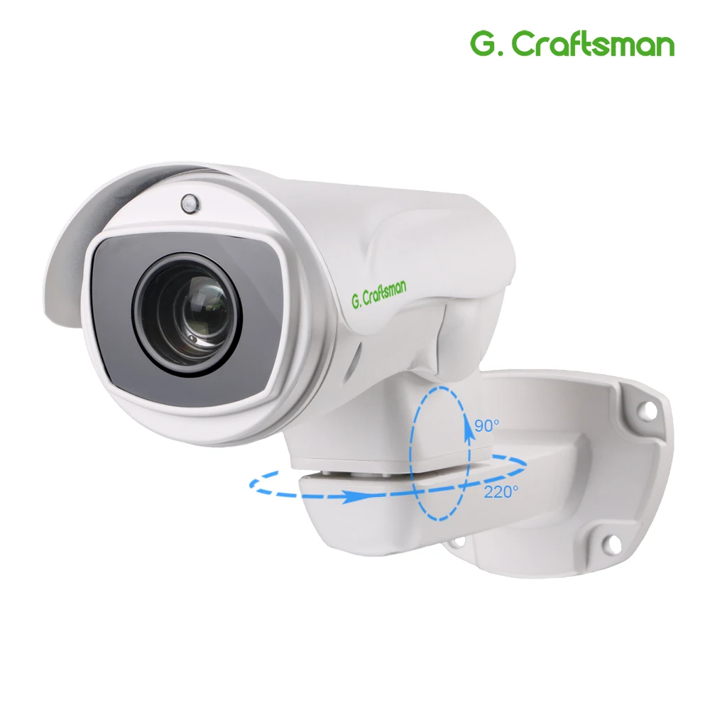 5.0MP 4.0MP POE 10X PTZ IP Camera H.265 Outdoor 5.1-55mm Optical Zoom IR 80M P2P CCTV Security Waterproof G.Craftsman
5.0MP 4.0MP POE 10X PTZ IP Camera H.265 Outdoor 5.1-55mm Optical Zoom IR 80M P2P CCTV Security Waterproof G.Craftsman