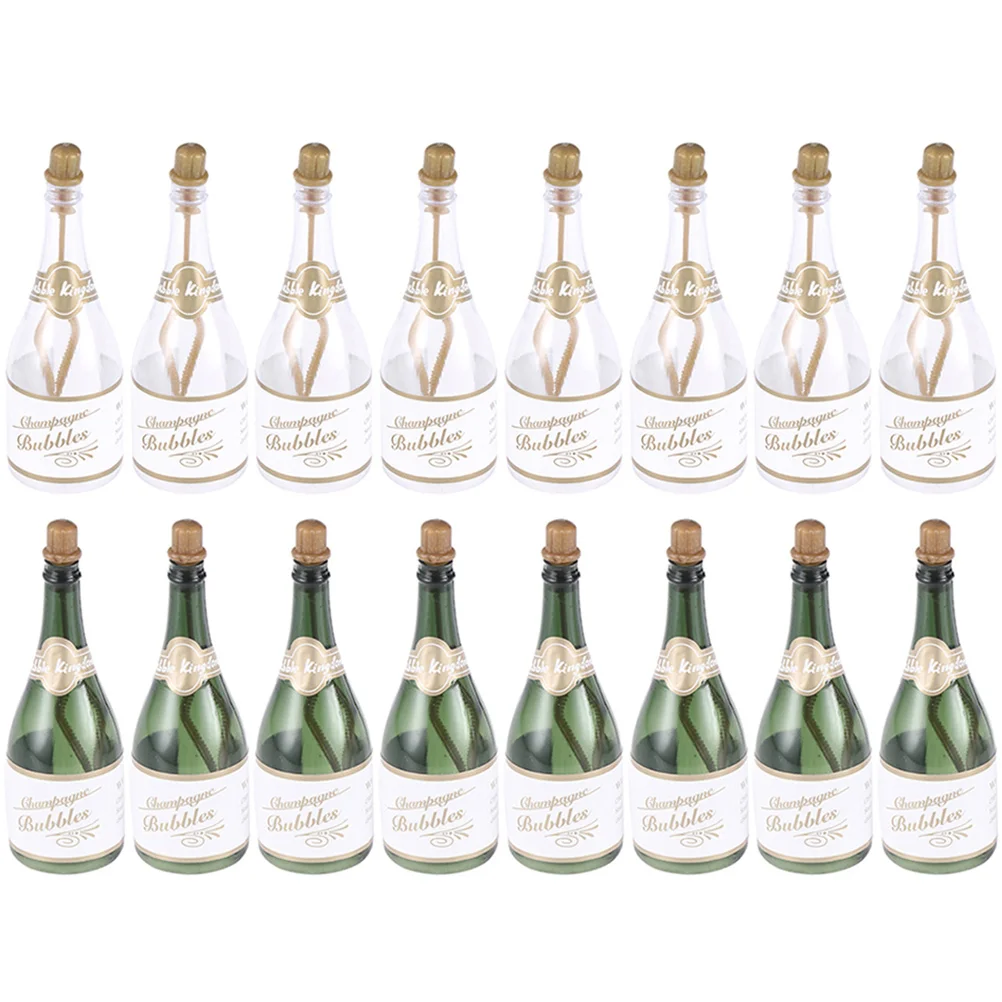 

16pcs Creative Festival Party Supplies Celebration Bachelorette Party Elegant Bridal Bubble Bottles Champagne Bubble Bottles