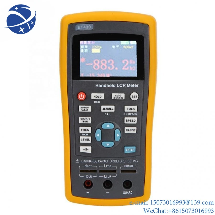 ET430 Handheld-LCR 100KHz LCR-Digital Bridge Meter Capacitance Inductance Resistance High Precision
ET430 Handheld-LCR 100KHz LCR-Digital Bridge Meter Capacitance Inductance Resistance High Precision