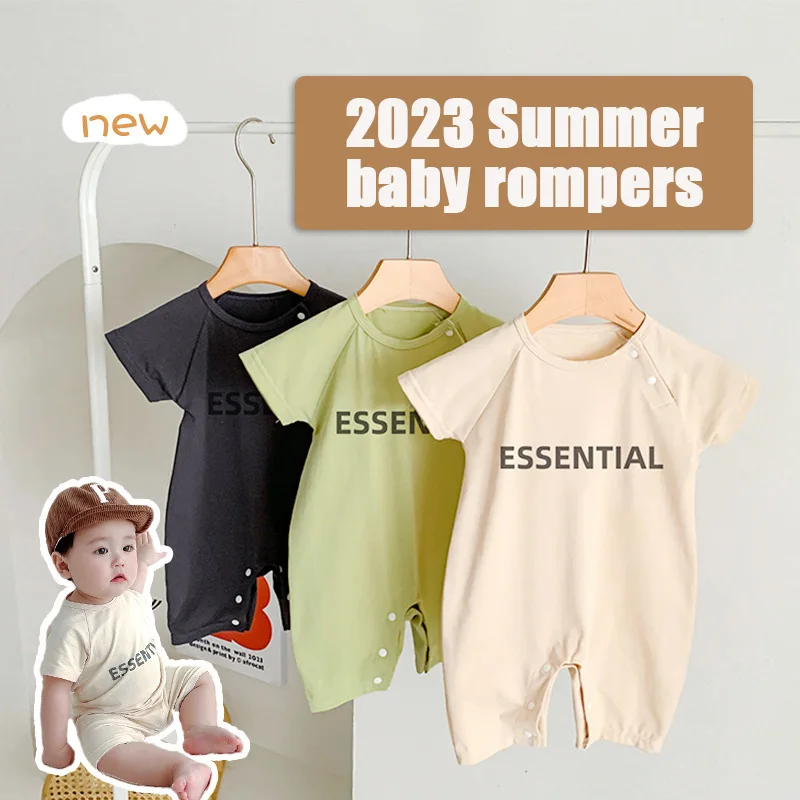2023 Summer Baby Clothing Fashion Letter Jumpsuit for Girls Boys Short-sleeve Newborn Romper Cotton Toddler Kids Costume 0-3Year
2023 Summer Baby Clothing Fashion Letter Jumpsuit for Girls Boys Short-sleeve Newborn Romper Cotton Toddler Kids Costume 0-3Year