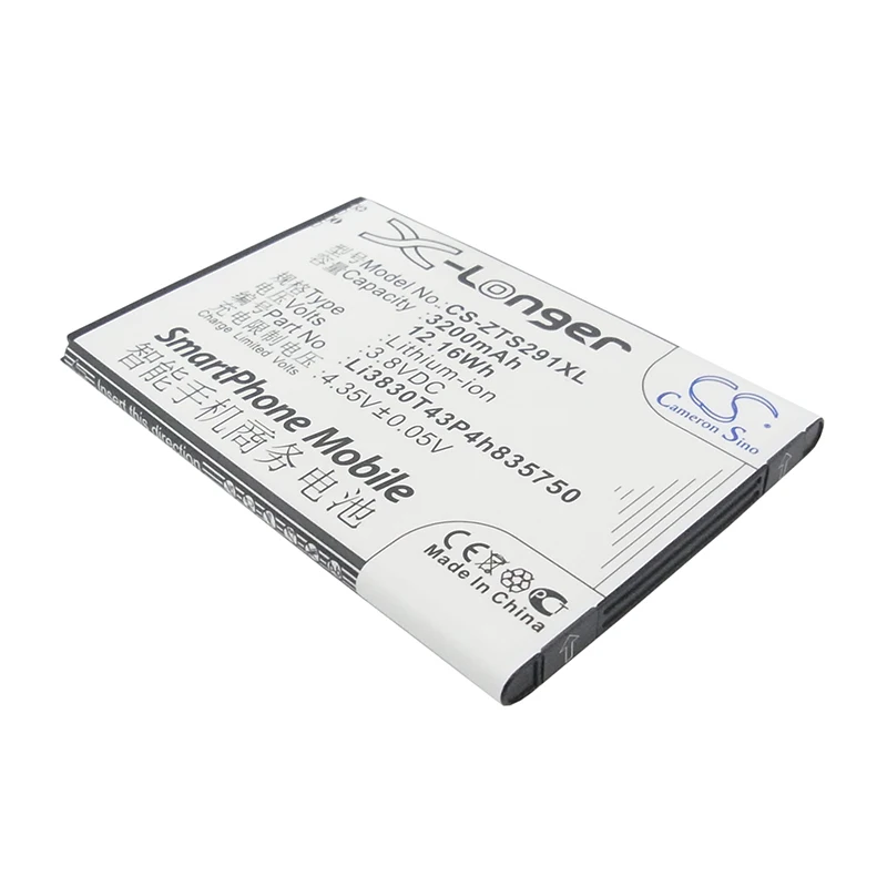 Аккумулятор Li3830T43P4h835750 3000 мАч для ZTE Z916BL Z2G111 Avid 916 ZMax Grand Z995L Z955A Avid 916 LTE ZMax Grand LTE Z2 G111 S29
Аккумулятор Li3830T43P4h835750 3000 мАч для ZTE Z916BL Z2G111 Avid 916 ZMax Grand Z995L Z955A Avid 916 LTE ZMax Grand LTE Z2 G111 S29