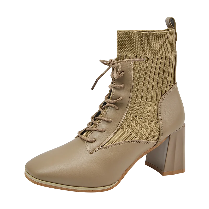 Fashion Boots Women's Square Head 2023 Autumn and Winter New Knitted Elastic Comfortable Thin Skinny Nude Boots Women
Fashion Boots Women's Square Head 2023 Autumn and Winter New Knitted Elastic Comfortable Thin Skinny Nude Boots Women