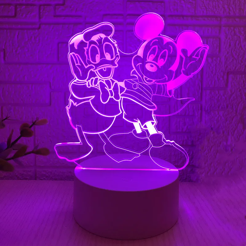 Disney Mickey Mouse Anime 3d Night Lights Donald Duck Kawaii Lamp Colorful Led Lampara Light Xmas Gift Illuminator Room Decor
Disney Mickey Mouse Anime 3d Night Lights Donald Duck Kawaii Lamp Colorful Led Lampara Light Xmas Gift Illuminator Room Decor