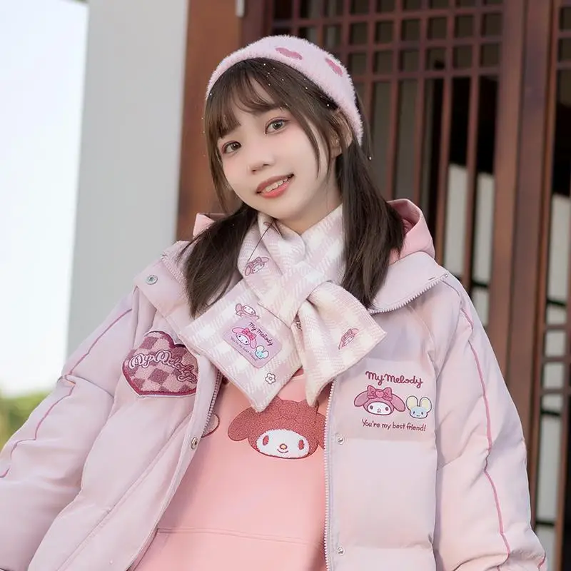 Kawaii Sanrio Kuromi Cinnamorol Mymelody Scarf Cute Anime Jk Decorated Scarf Girl's Winter Warm Scarf Girl's Christmas Gift
Kawaii Sanrio Kuromi Cinnamorol Mymelody Scarf Cute Anime Jk Decorated Scarf Girl's Winter Warm Scarf Girl's Christmas Gift