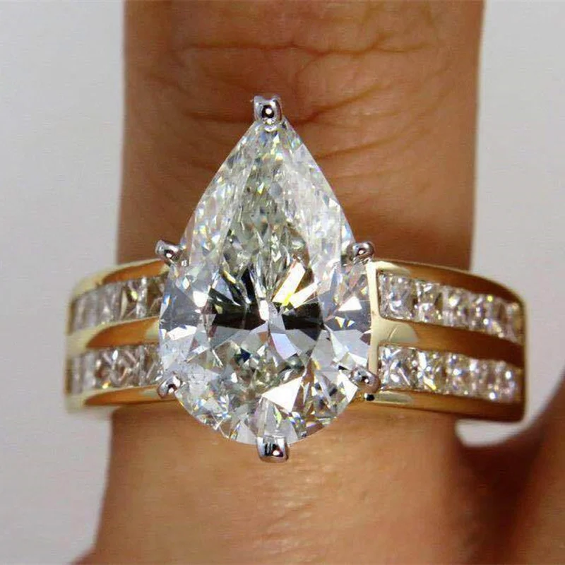 Fashion Metal Craftsman Inlaid Water Drop Zircon Rings Classic Ladies Travel Reception Popular Net Red Rings
Fashion Metal Craftsman Inlaid Water Drop Zircon Rings Classic Ladies Travel Reception Popular Net Red Rings