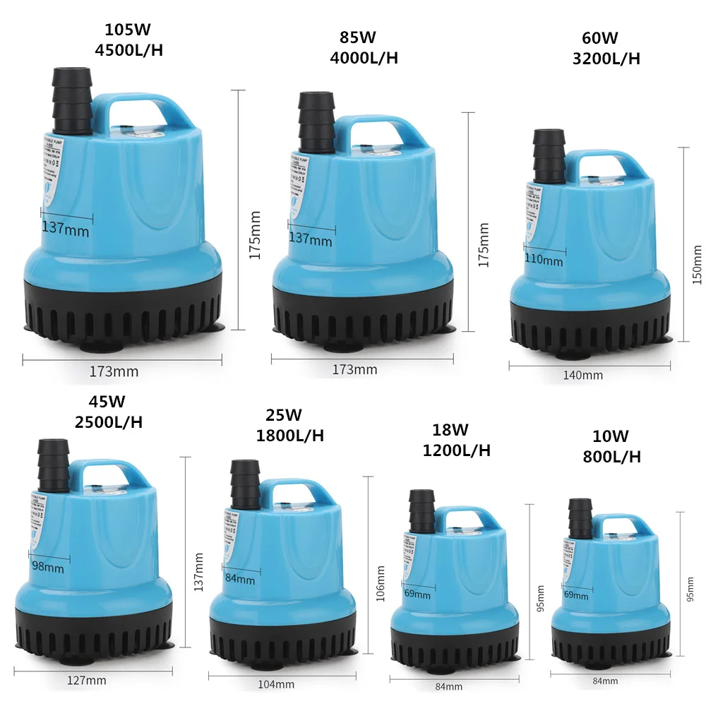 Погружной водяной насос для аквариума, 600-4500 л/ч 
Погружной водяной насос для аквариума, 600-4500 л/ч