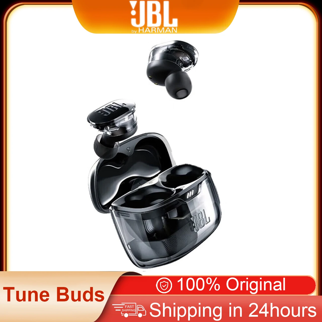 

Беспроводные наушники JBL Tune Buds с активным шумоподавлением, беспроводные наушники ANC с чистым басом, Bluetooth наушники IP54, водонепроницаемые наушники, время воспроизведения 48 часов